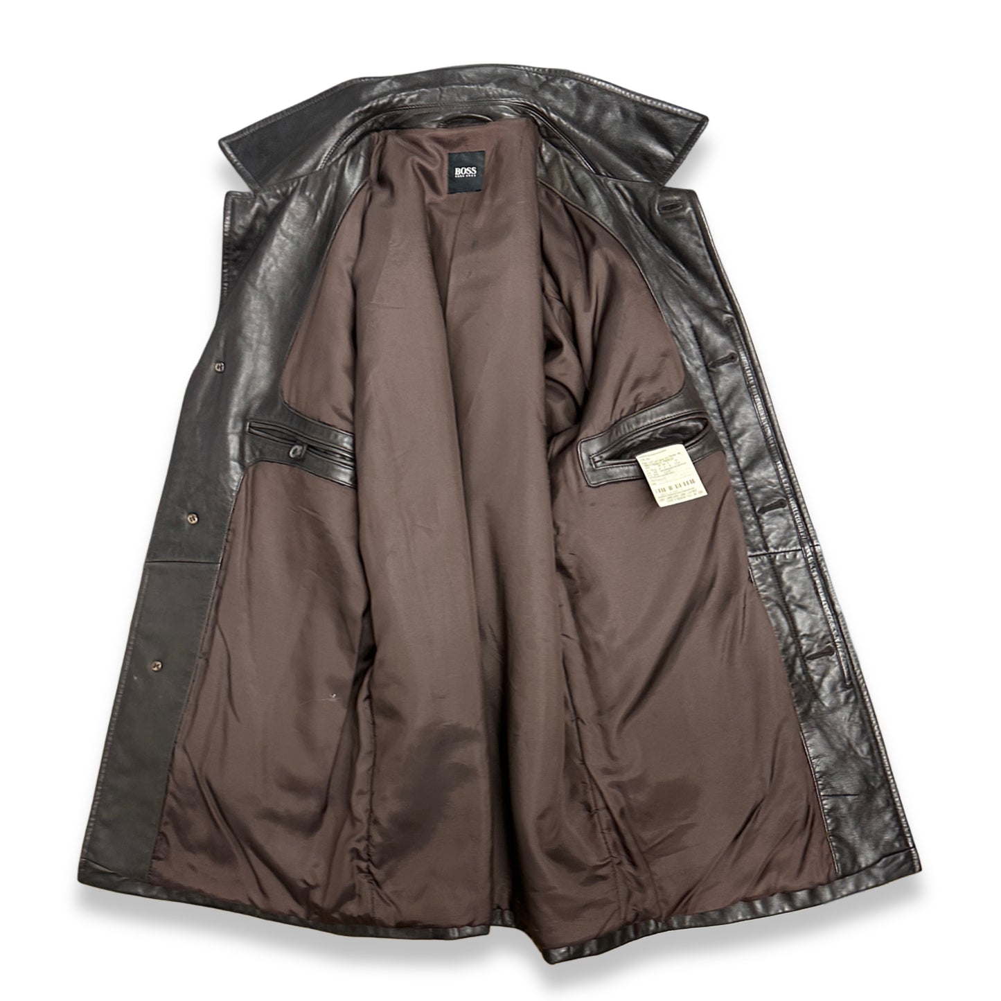 [XL] 00s HUGO BOSS Lamb Skin Leather Jacket