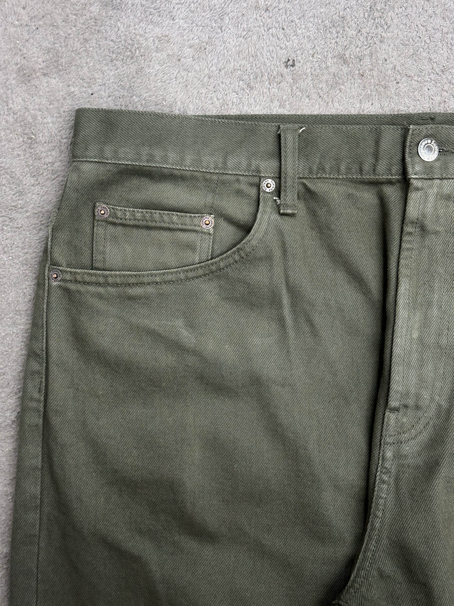 [36] Supreme Baggy Jeans Olive