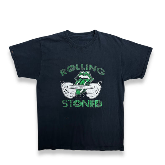 [L] 00s Rolling Stones Marijuana Bootleg Tee