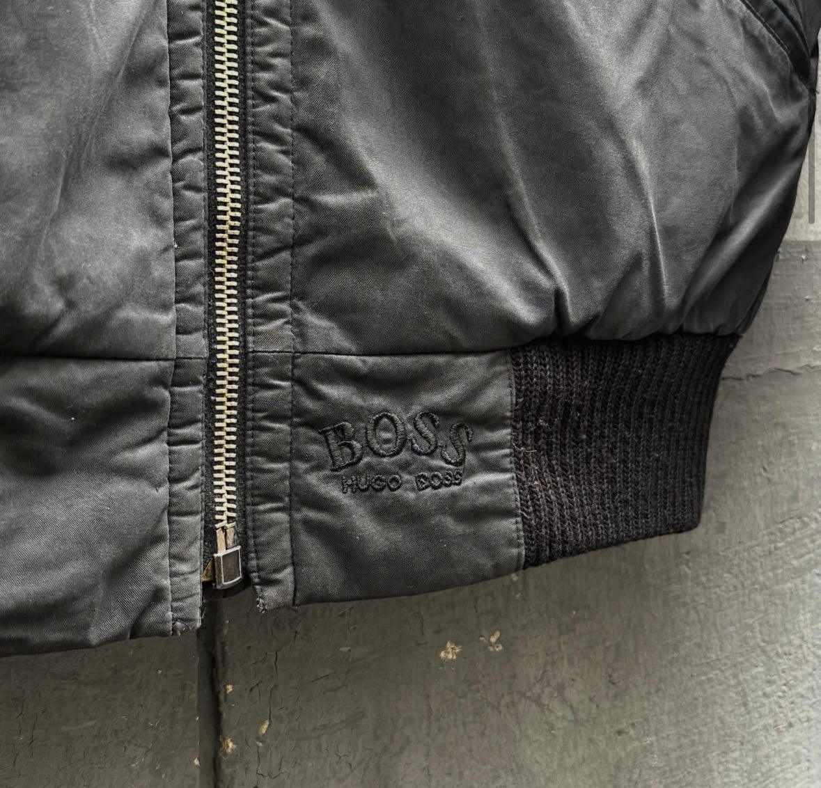 [L] 90s HUGO BOSS 4 Pocket Bomber Jacket