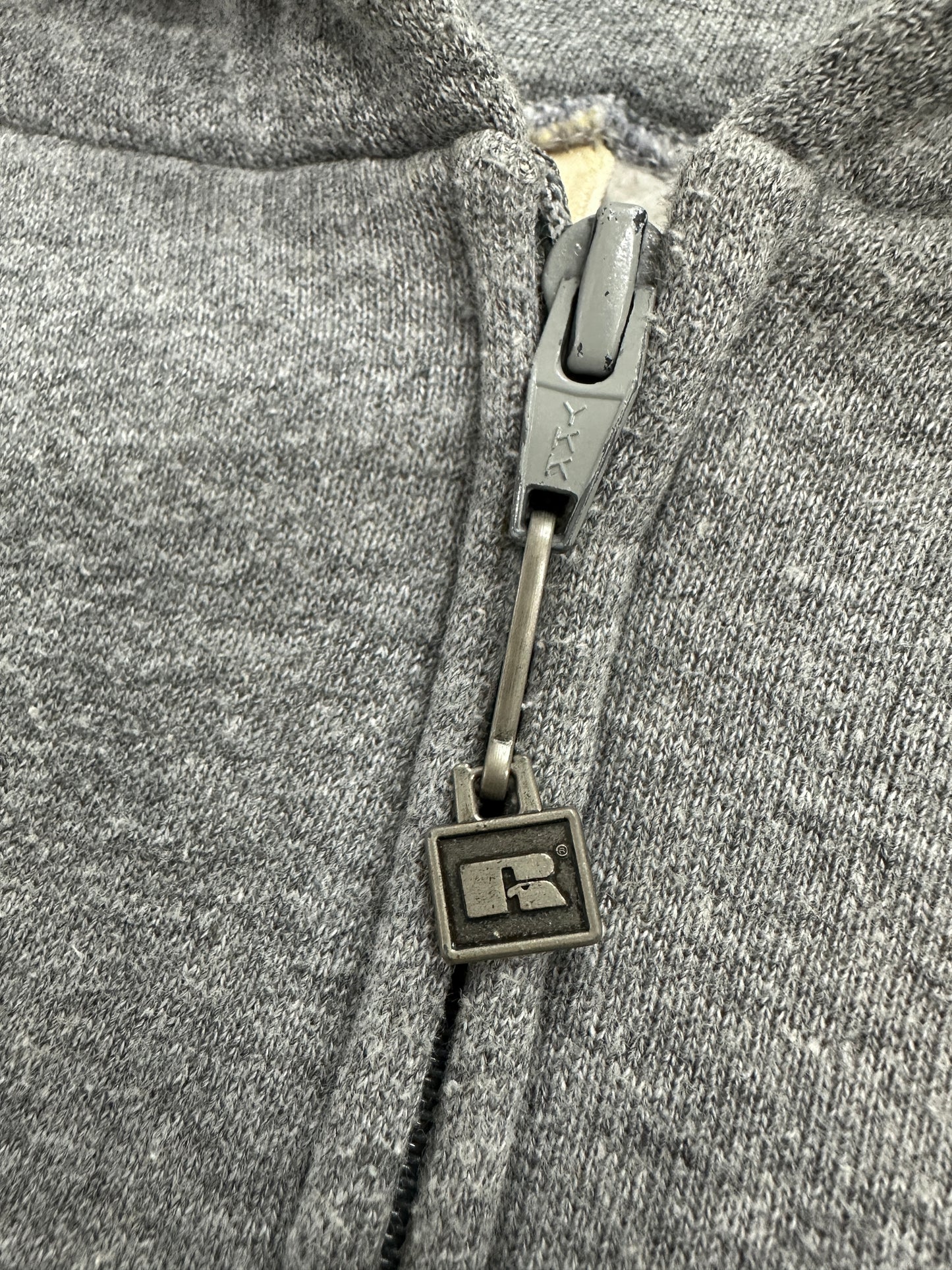 [L] 70s Russell Grey Hood Zip-up