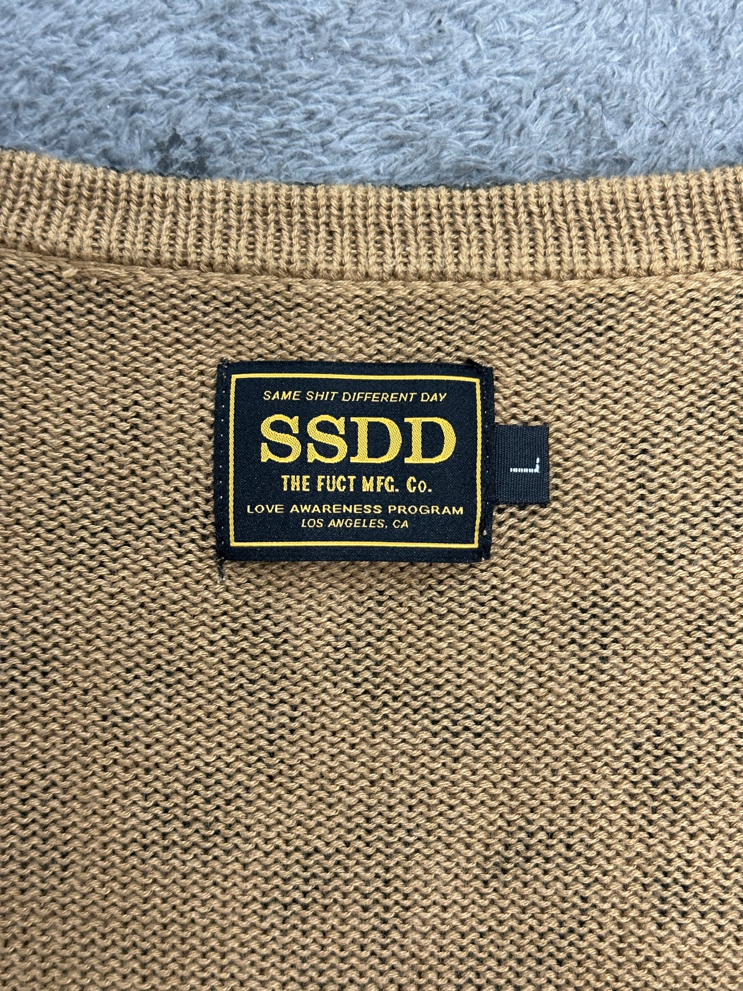[L] FUCT SSDD Leopard Knit Cardigan