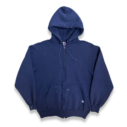 [L] 90s Russell Navy Hood Zip-up