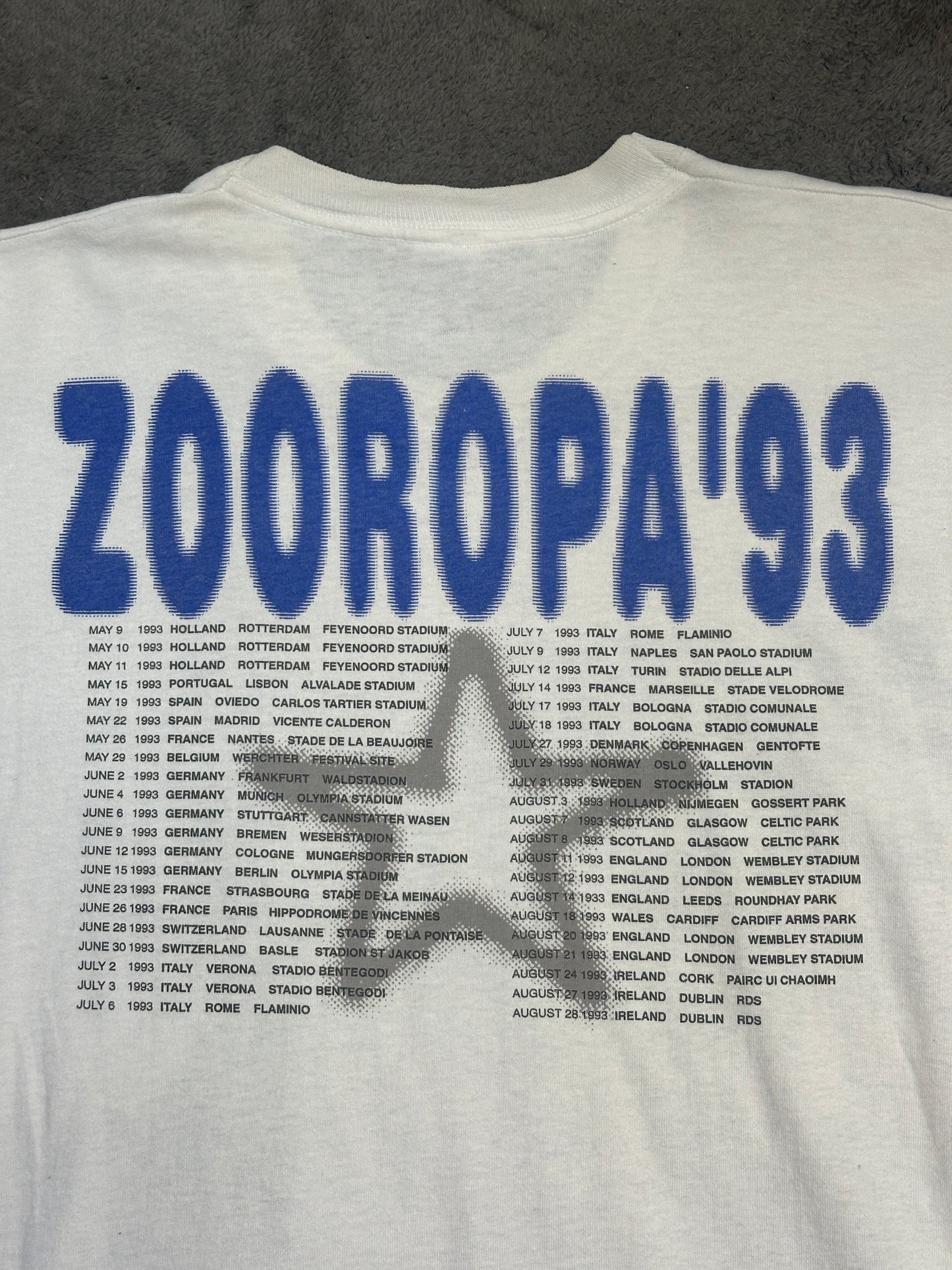 [XL] 1993' U2 ZOOROPA Tour Tee