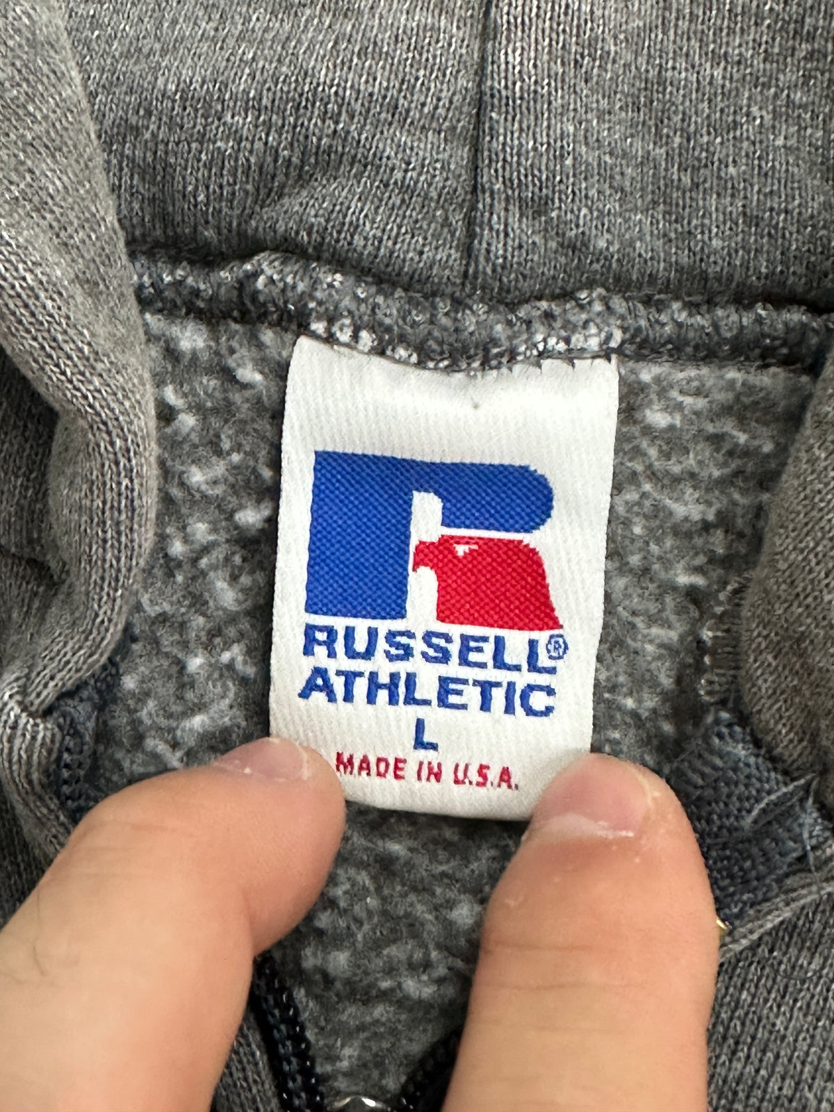 [L] 90s Russell Hood Zip-up