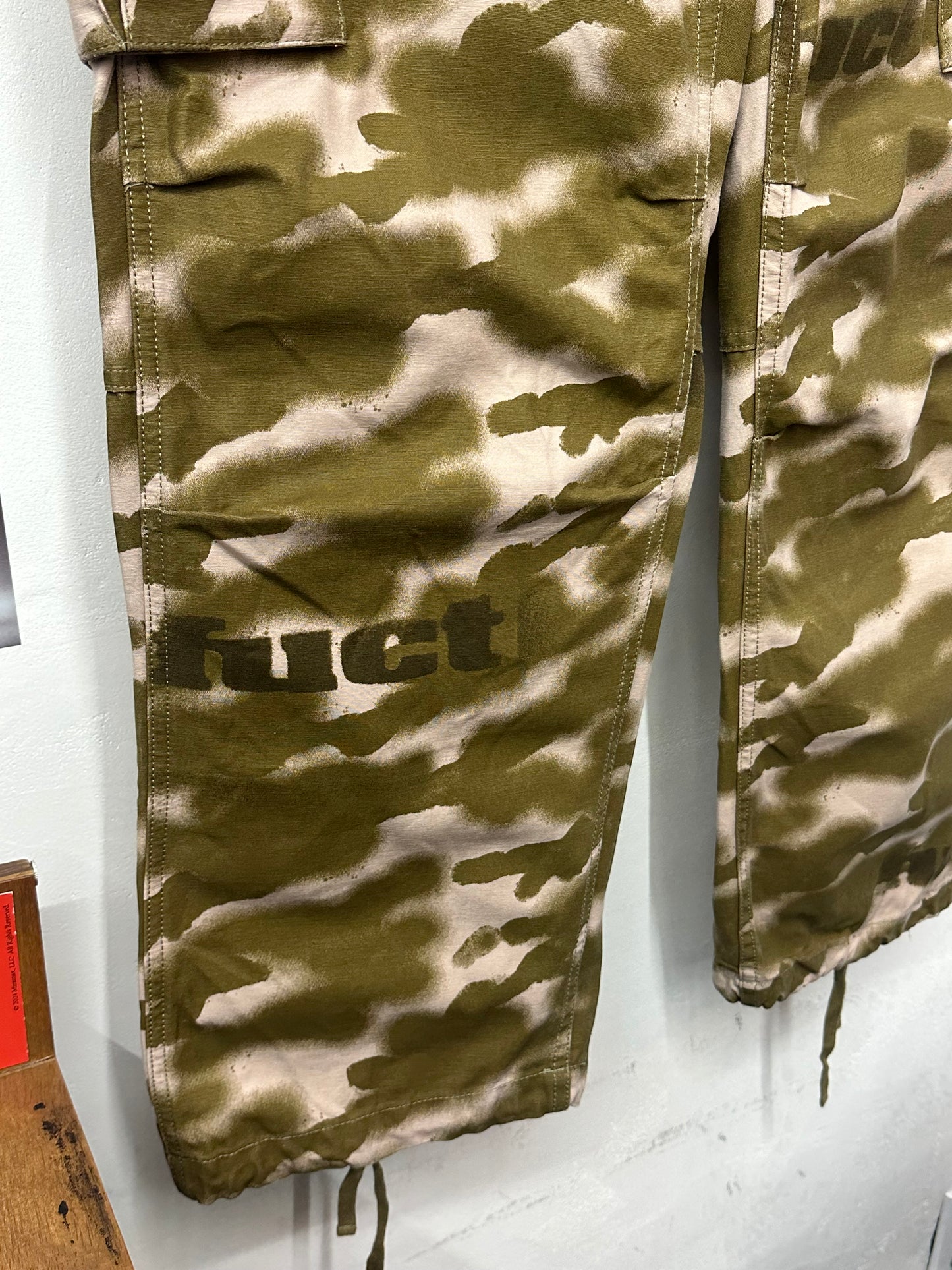 [L] FUCT Spray Paint Tiger Camo Pants