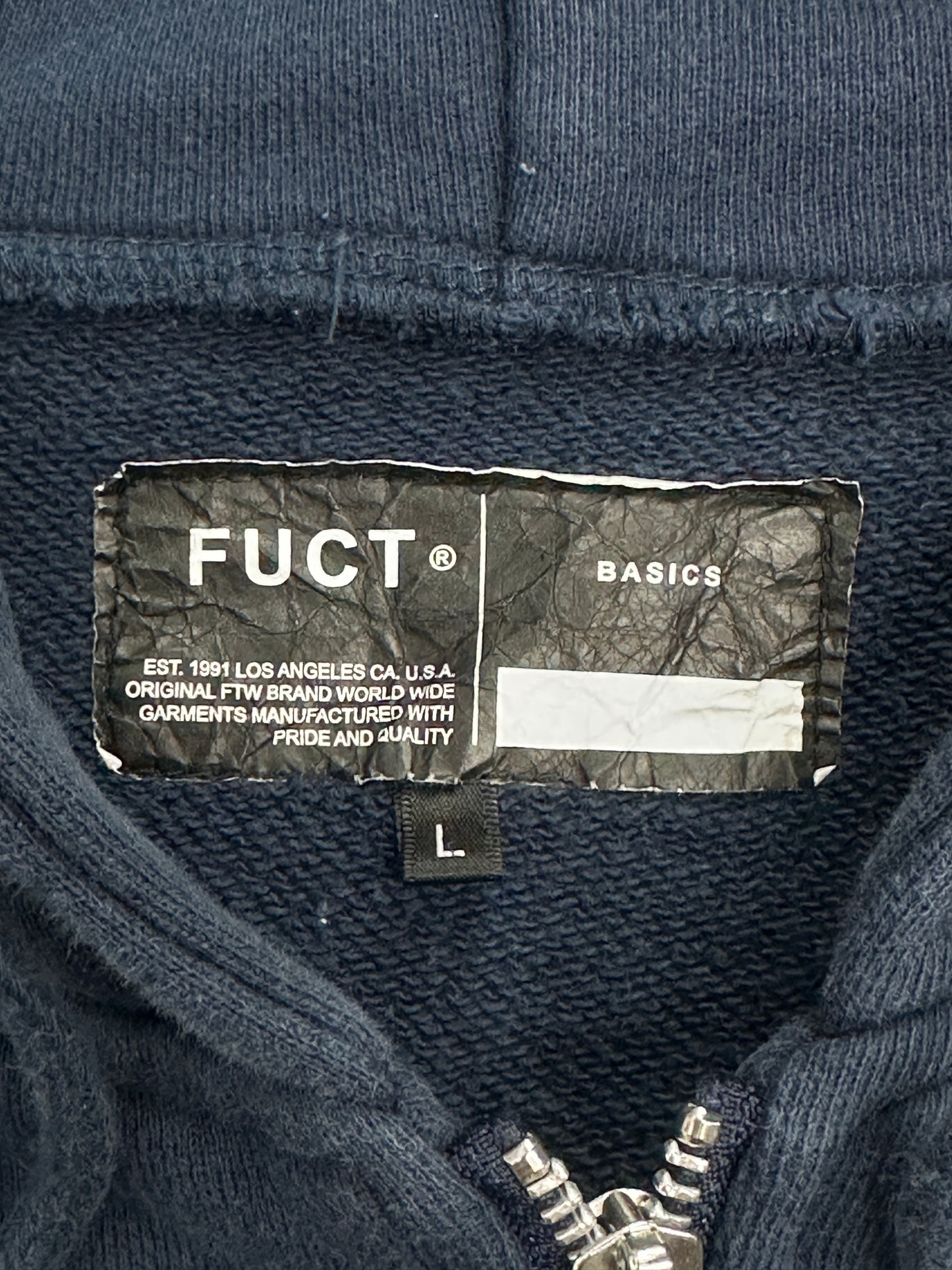 [L] 00s FUCT Basics Hood Zip-up