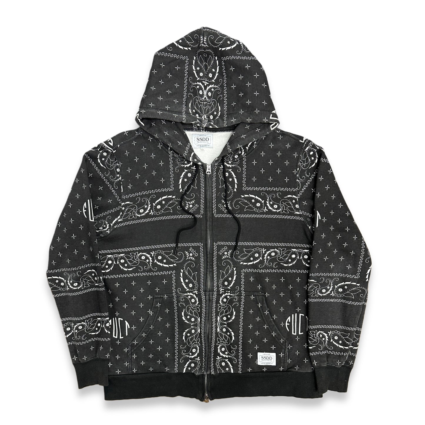 [L] FUCT SSDD Paisley Hood Zip-up