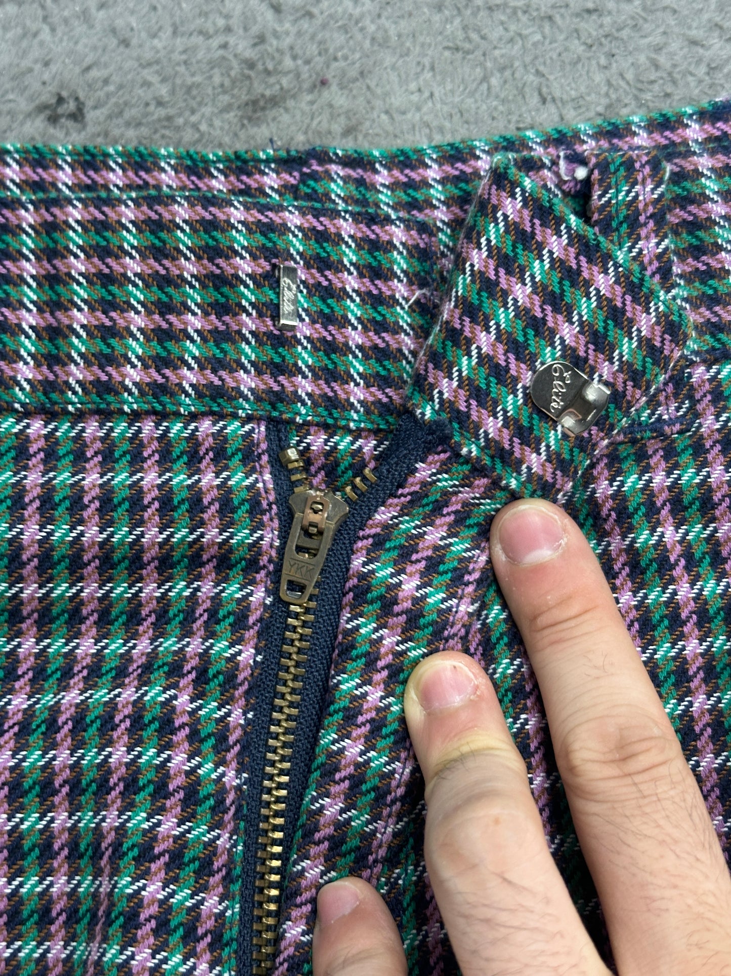 [34] Supreme Plaid Work Pants