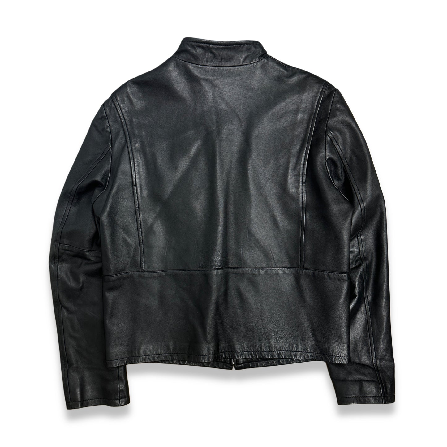 [L] 00s Armani Jeans Rider Leather Jacket