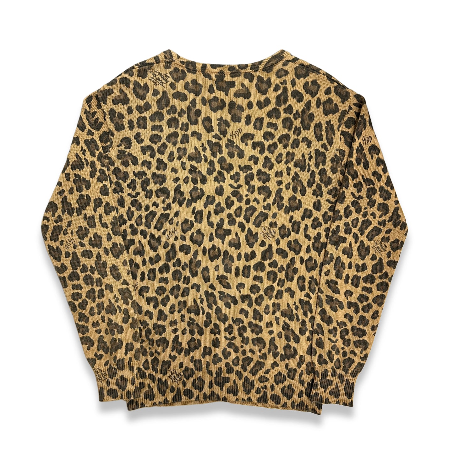 [L] FUCT SSDD Leopard Knit Cardigan