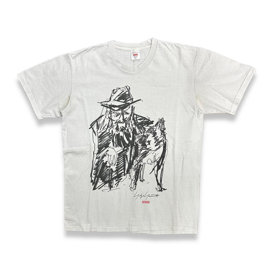 [M] Supreme x Yohji Yamamoto Scribble Portrait Tee