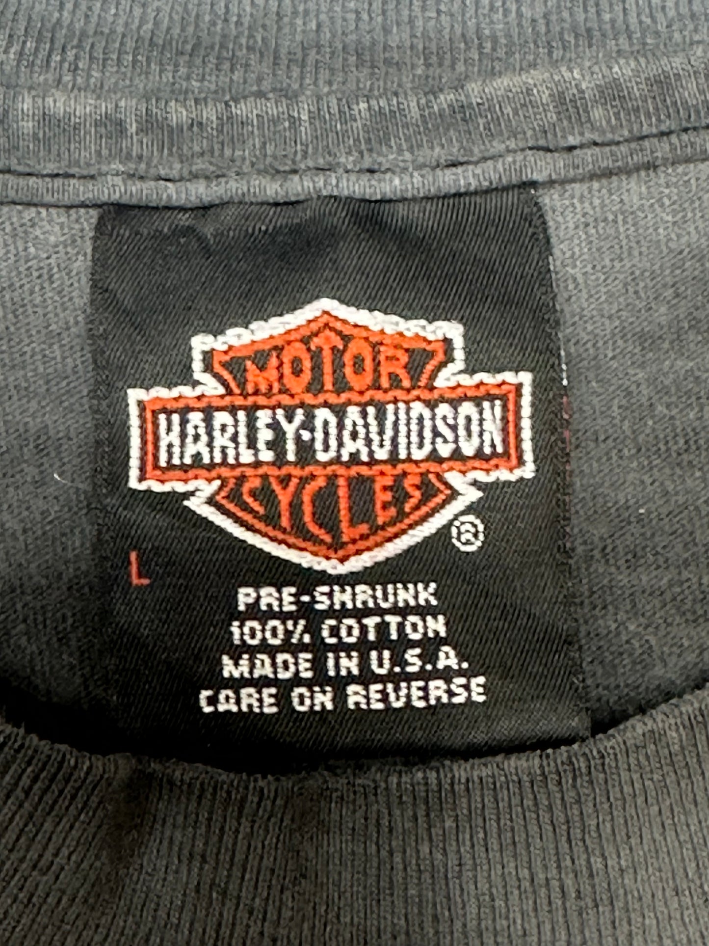 [L] 90s Harley-Davidson slogan Tee