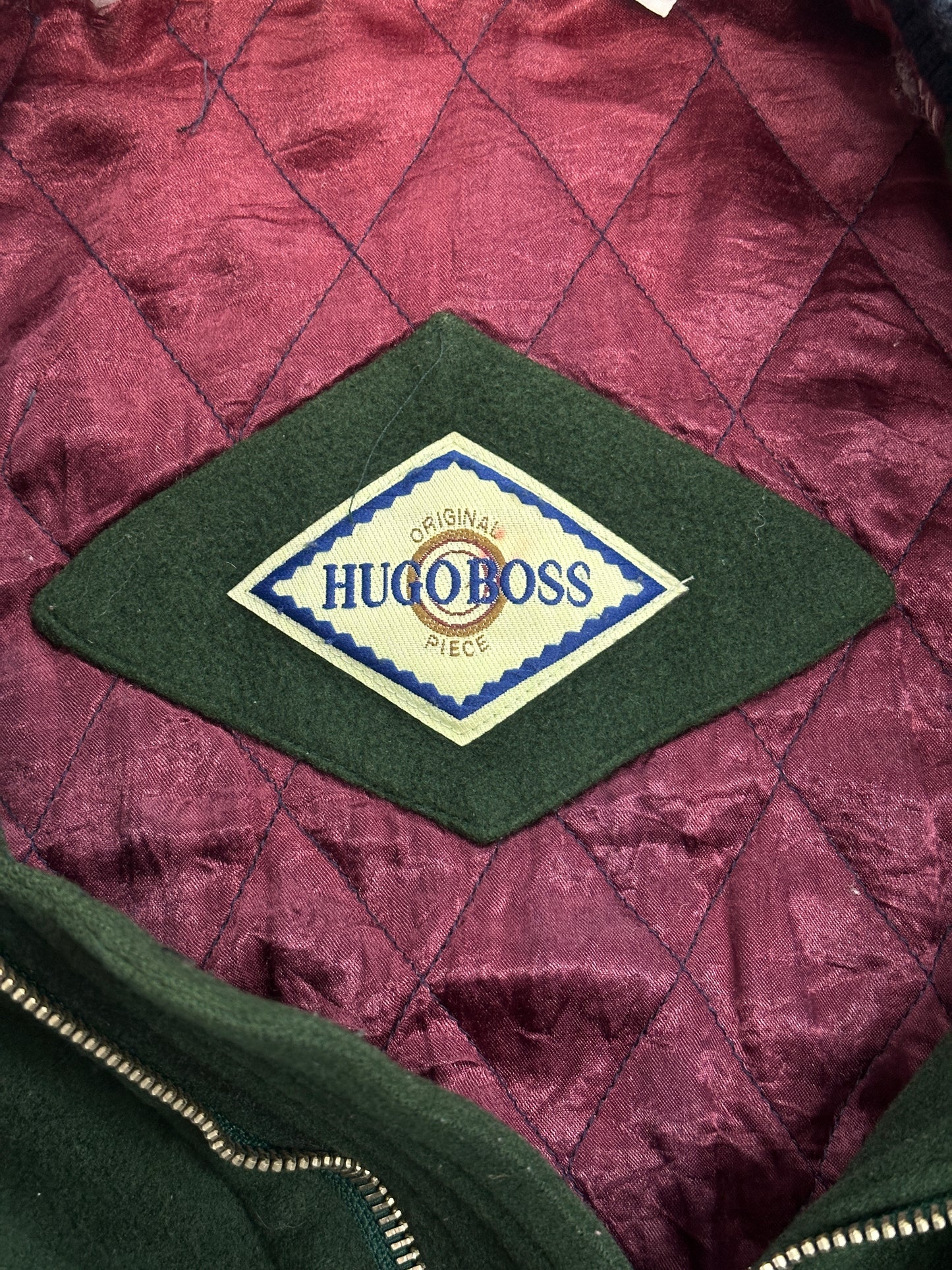 [48] 80s HUGO BOSS Wool/Cashmere Bomber Jacket