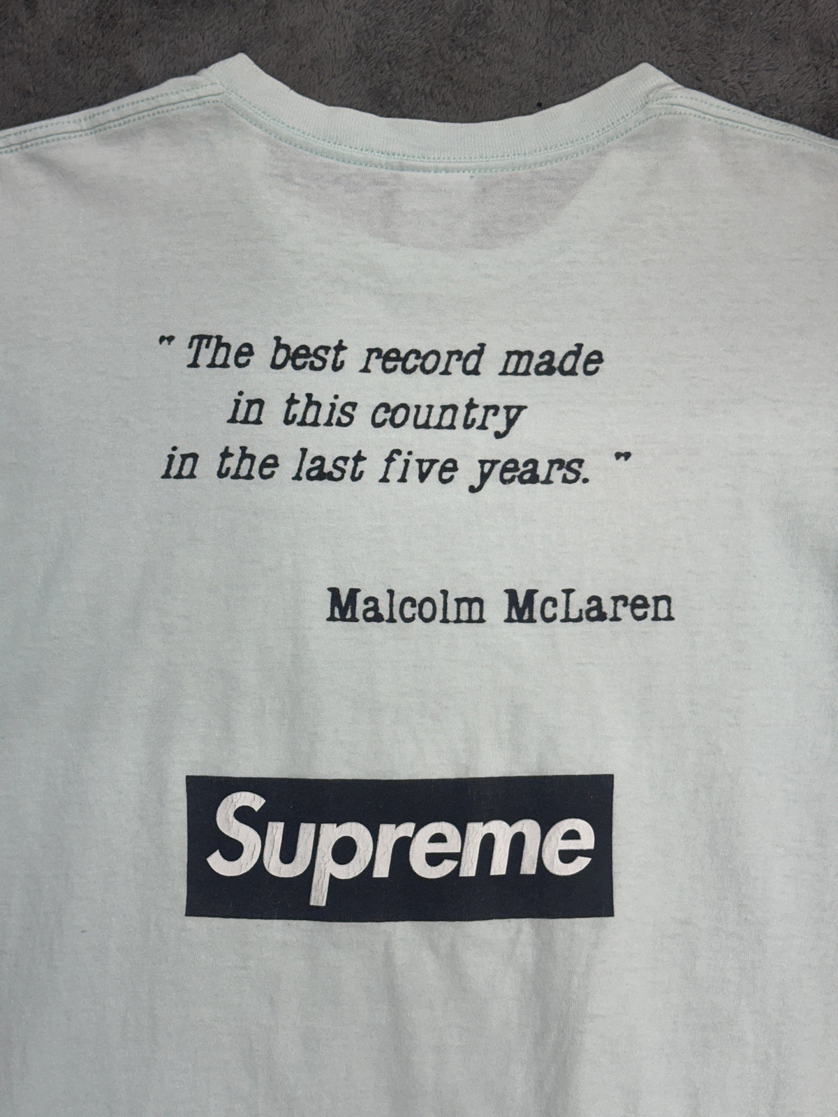 [M] 09SS Supreme x Malcolm McLaren Tee