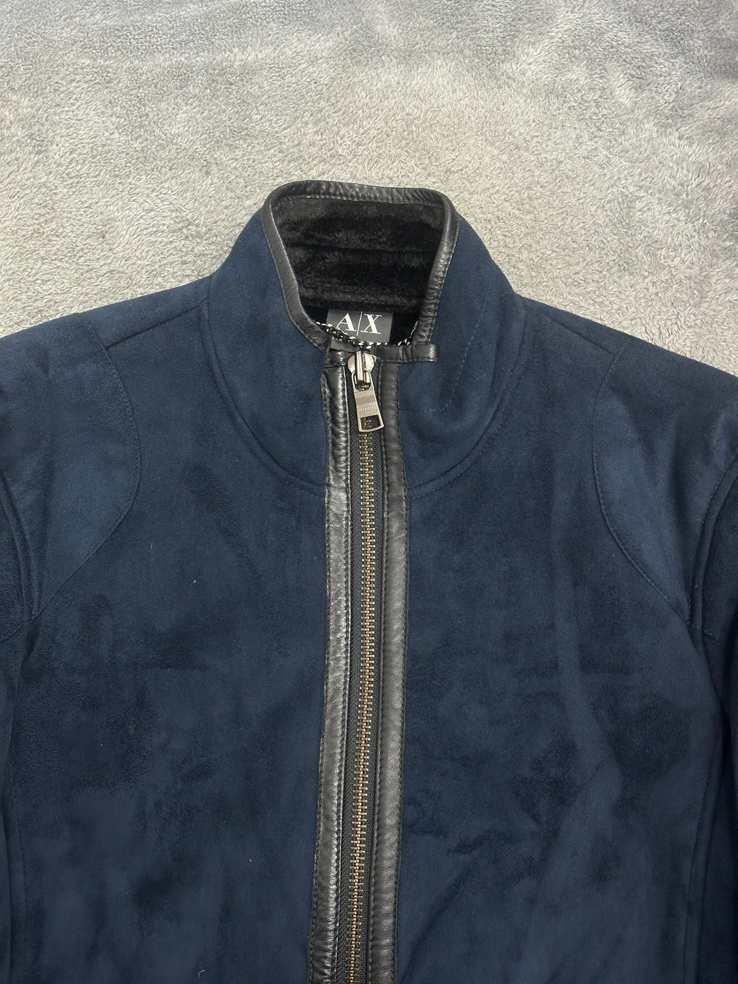 [M] Armani Exchange Suede Leather Jacket