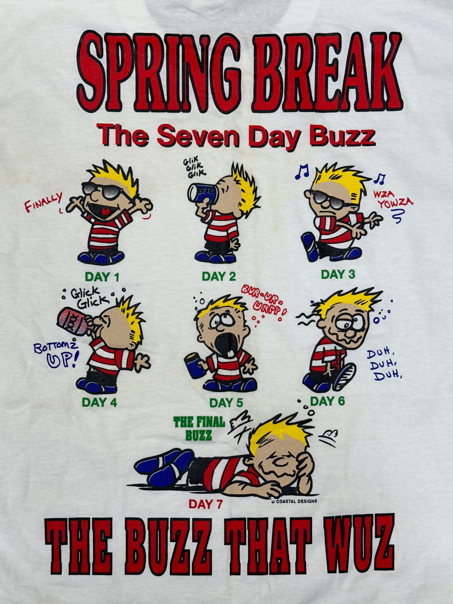 [XL] 2000' Calvin Cartoon Tee
