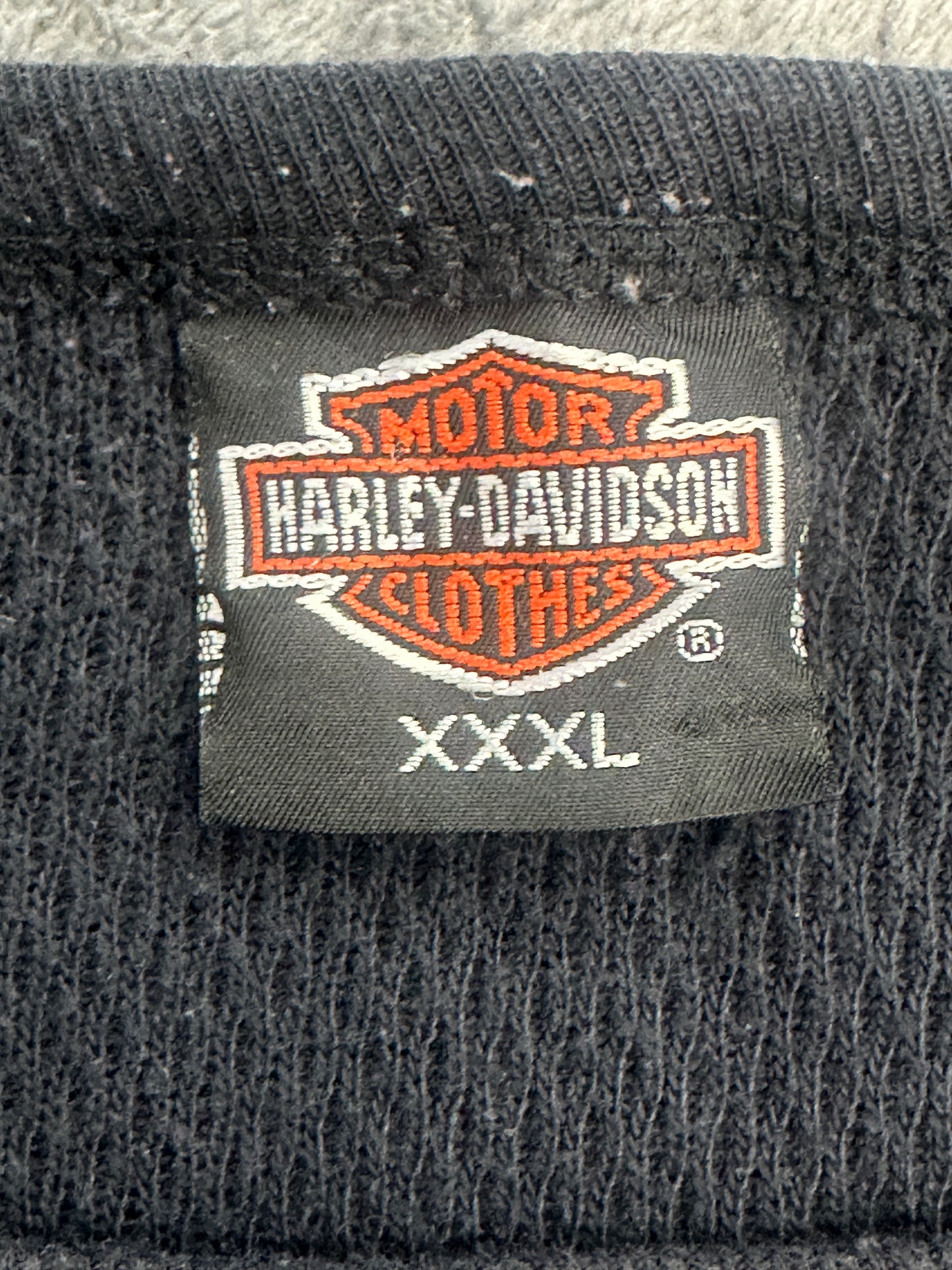 [XXXL] 90s Harley Davidson Flame Thermal Long Sleeve