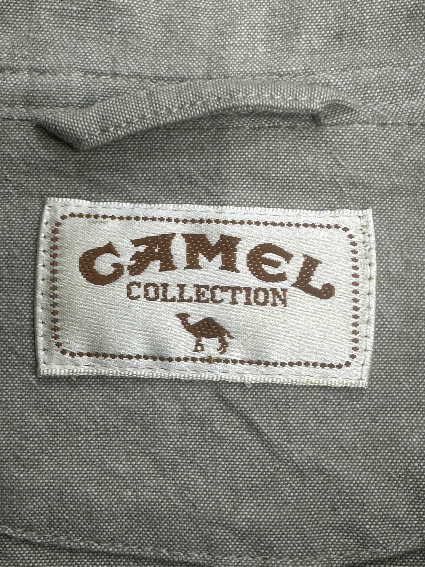 [L] 90s Camel Linen Bomber Jacket