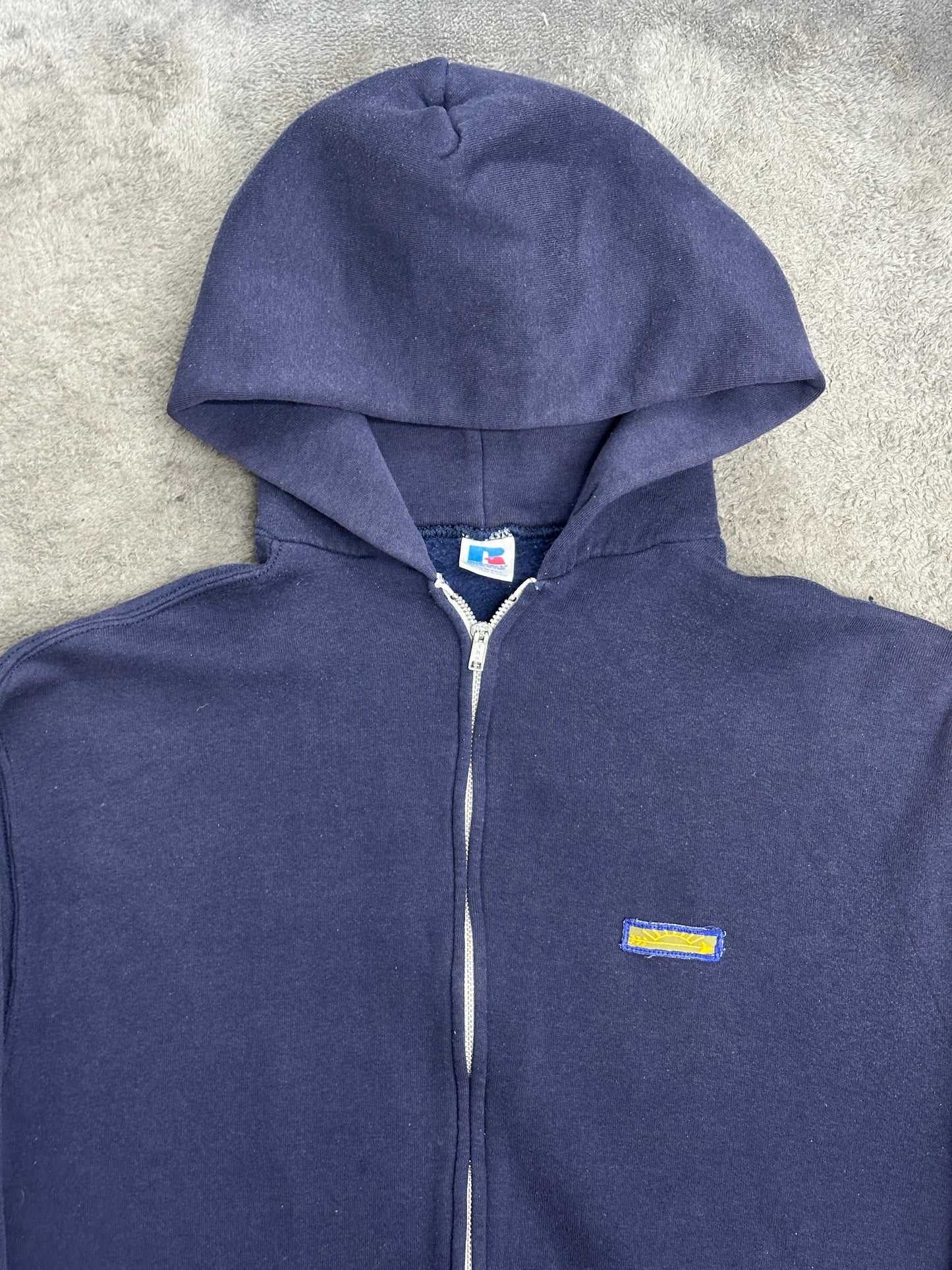 [L] 80s Russell Hood Zip-up