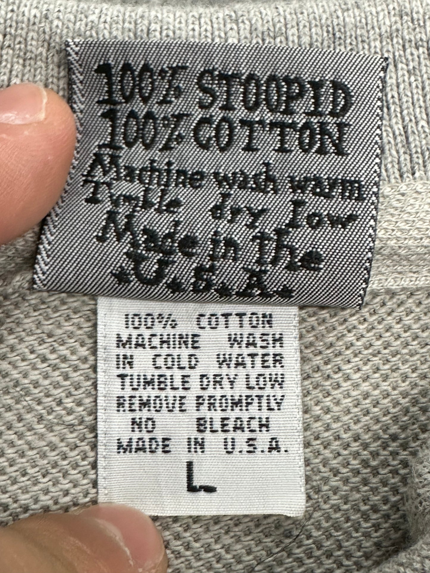 [L] 90s STOOPID Skateboards Pique Shirt
