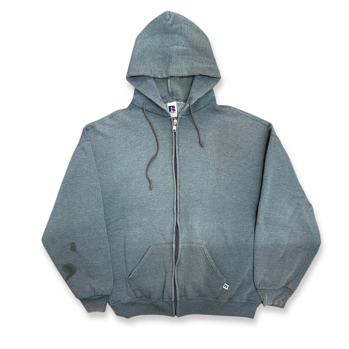 [XL] 90s Russell Moss Green Hood Zip-up