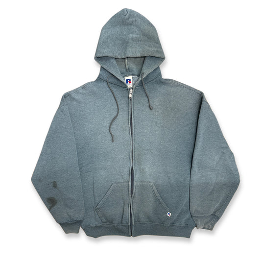 [XL] 90s Russell Moss Green Hood Zip-up