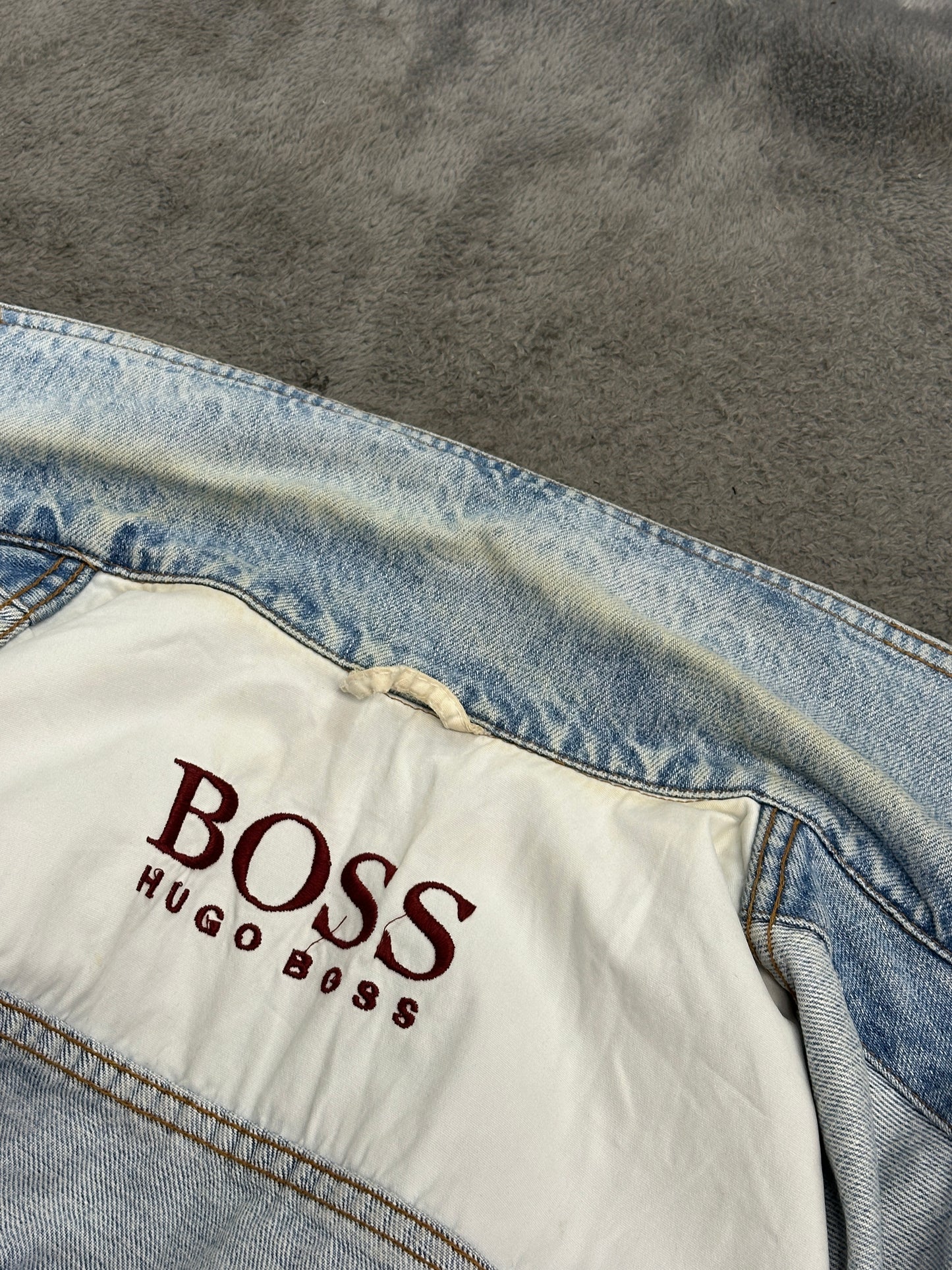 [52] 90s HUGO BOSS Denim Trucker Jacket