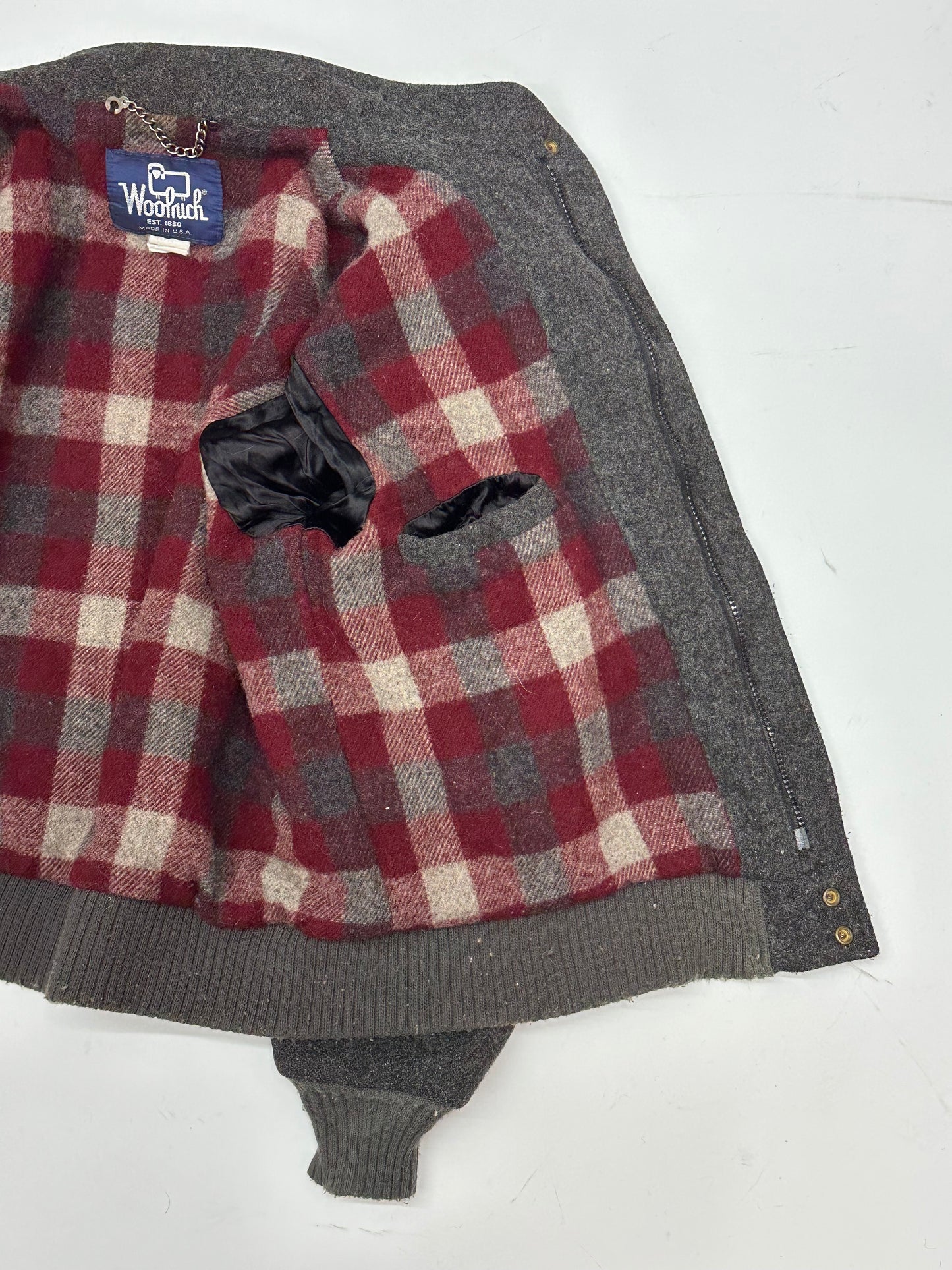 [L] 70s Woolrich crop wool Jakcet