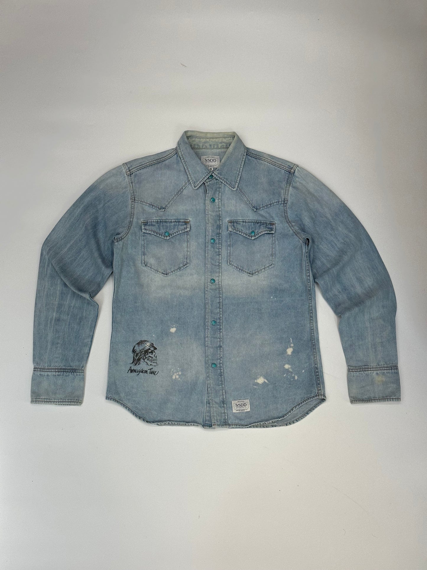 [M] Fuct SSDD Denim western shirt