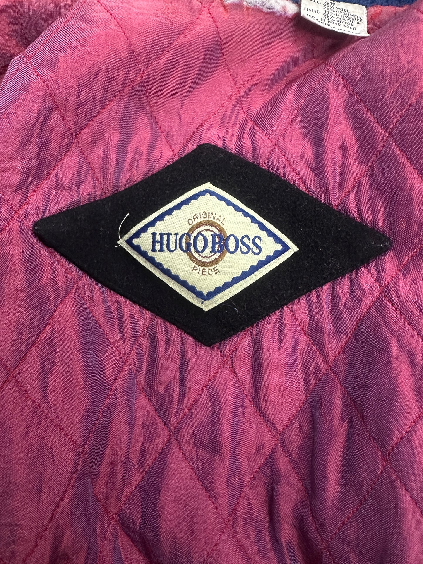 [48] 80s HUGO BOSS Wool/Cashmere Bomber Jacket