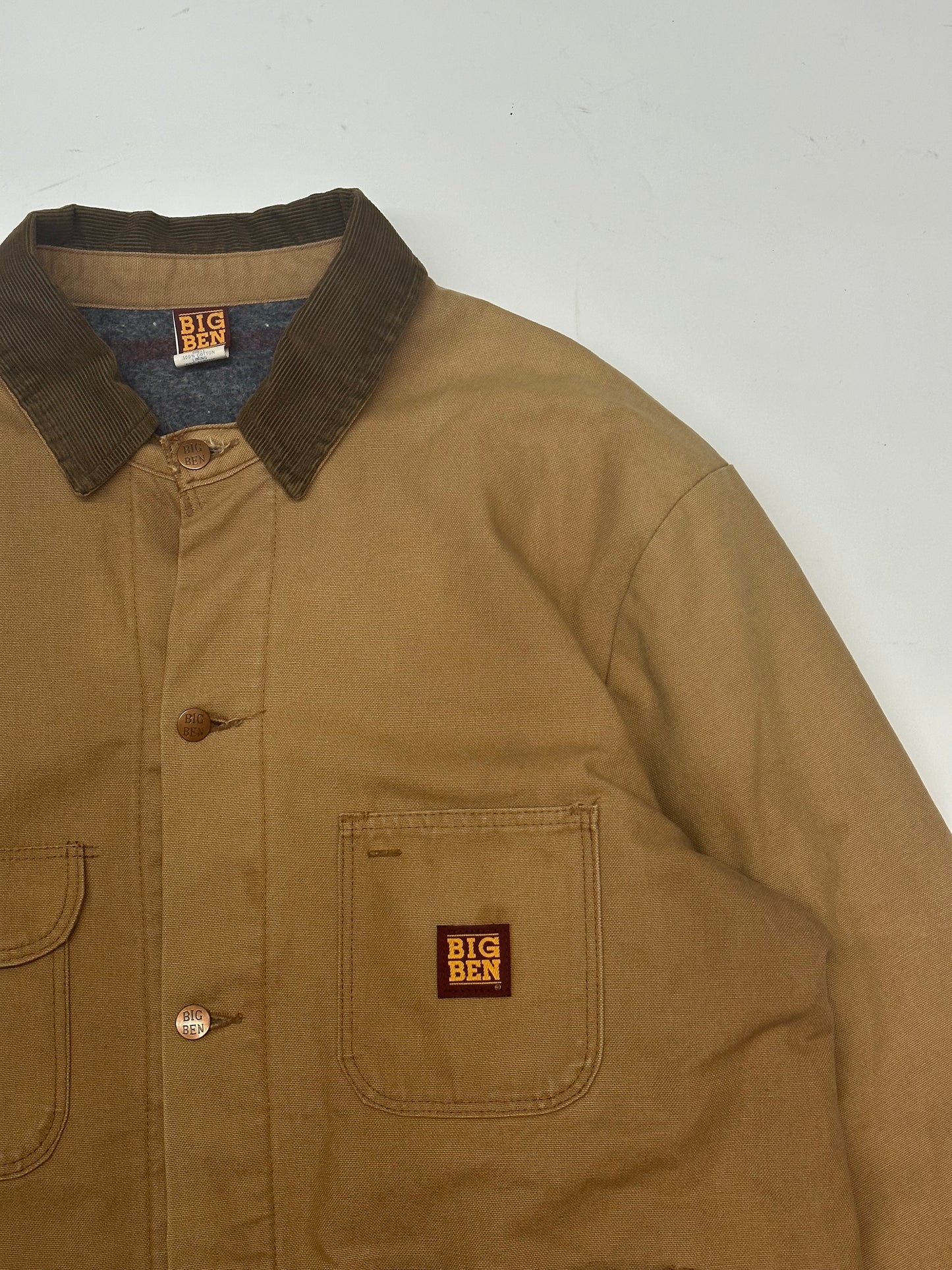 [44] 80s BIGBEN canvas chore jacket