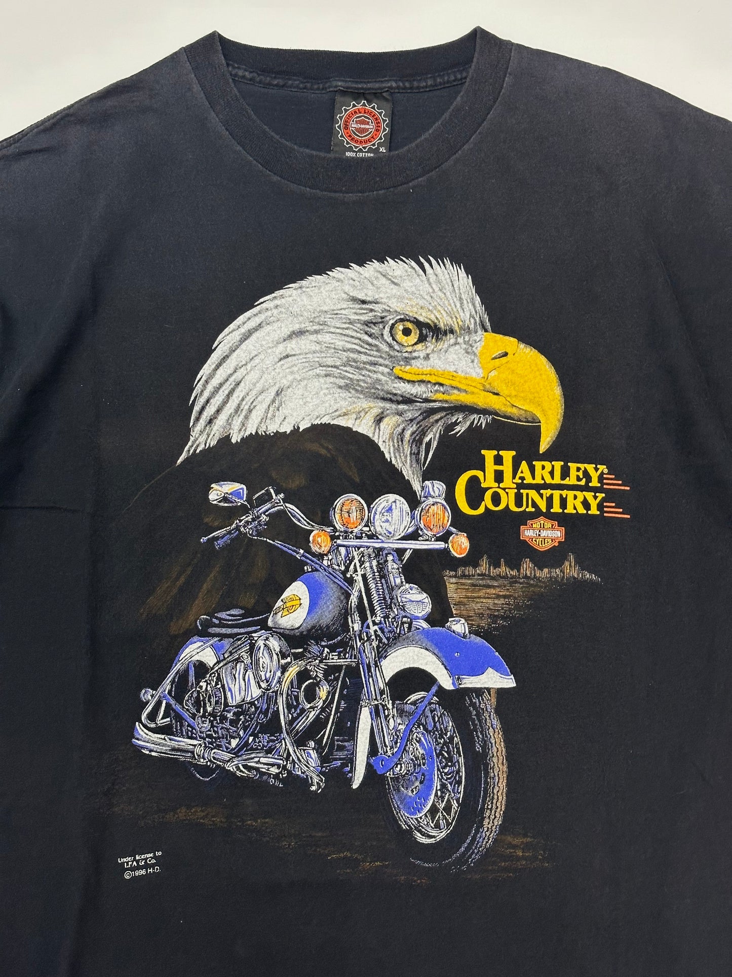 [XL] 90s Harley-Davidson shield Logo Tee