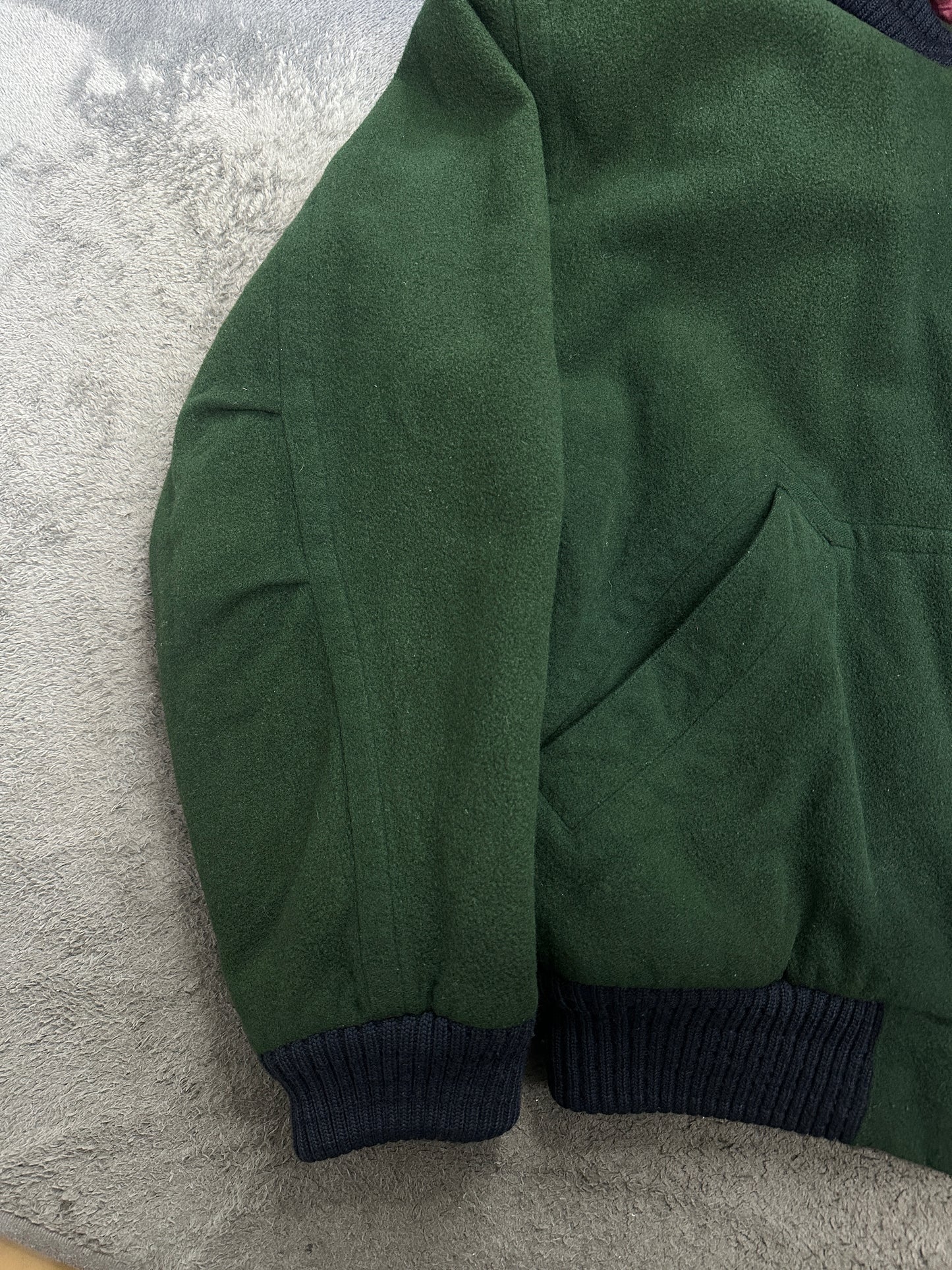 [48] 80s HUGO BOSS Wool/Cashmere Bomber Jacket