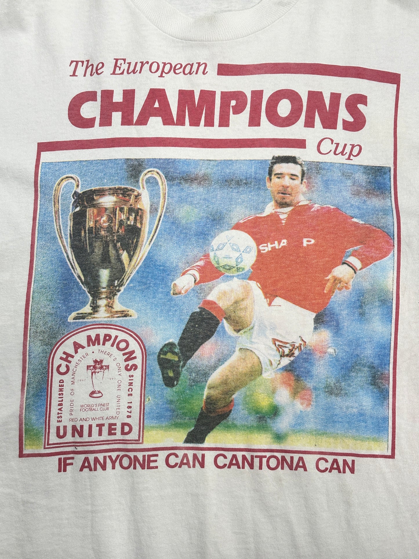 [XL] 90s Eric Cantona Slogan Tee