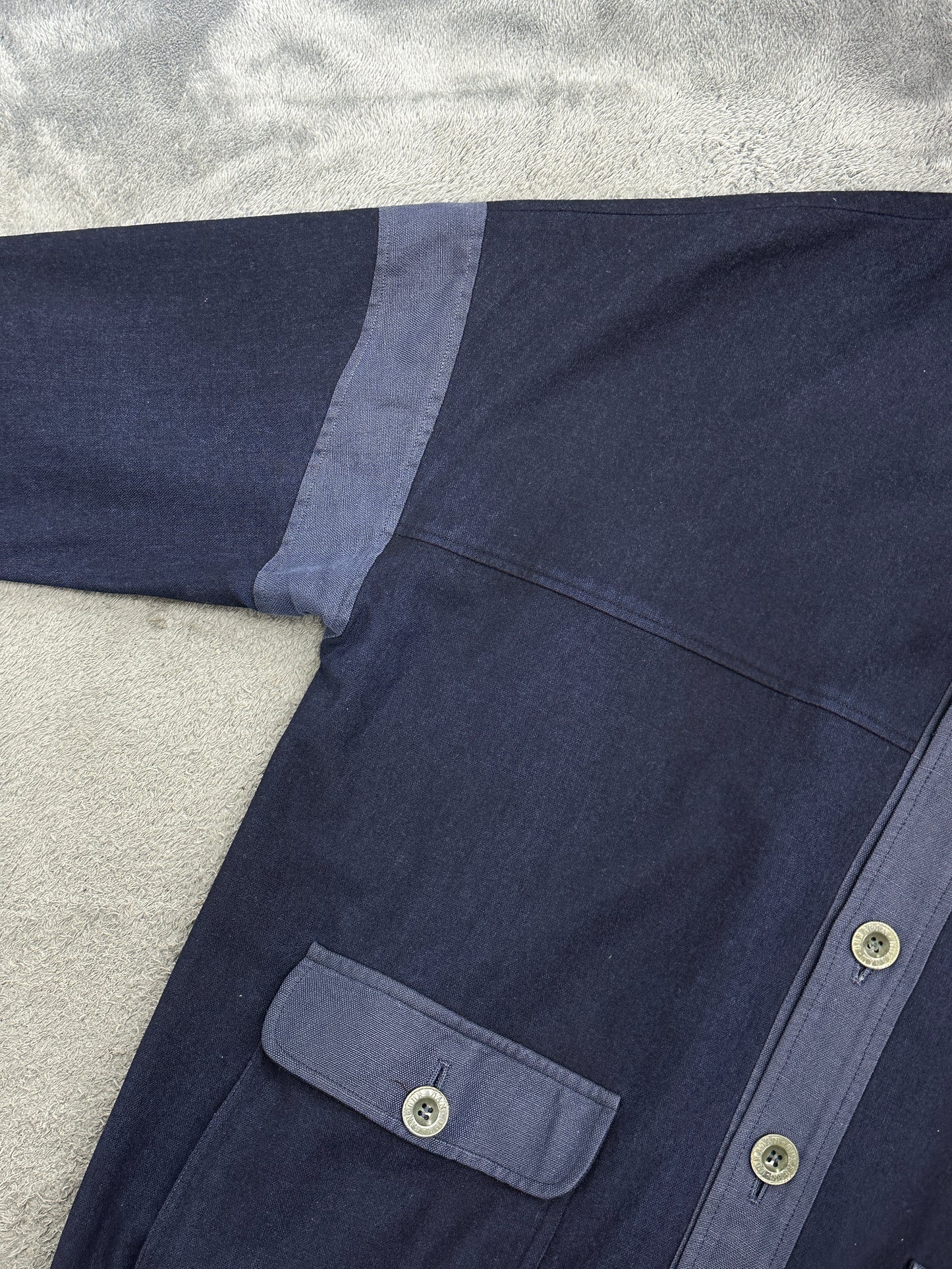 [52] 90s OURAGAN MARINE WEAR Bomber Jacket