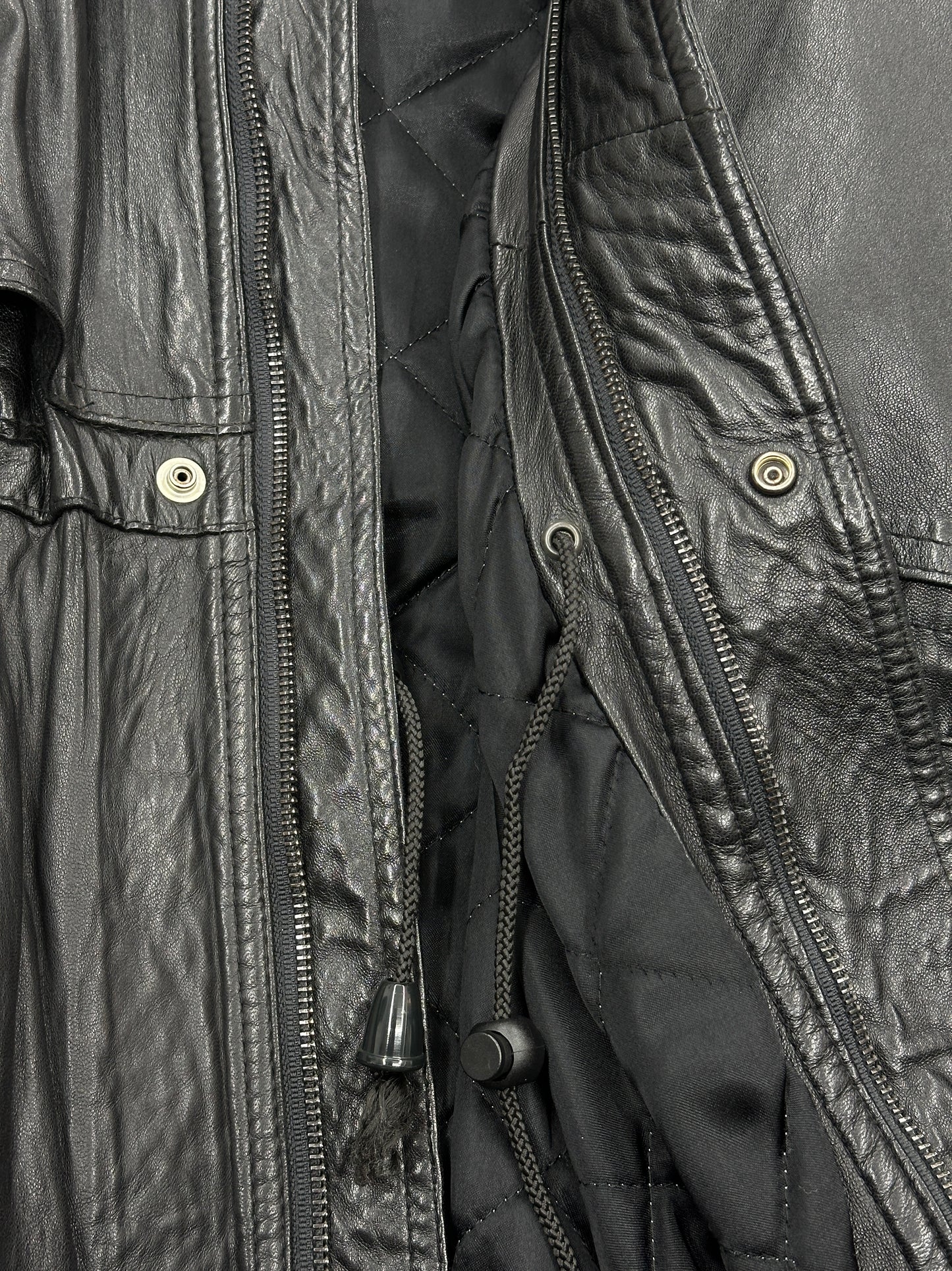 [52] 80s HUGO BOSS Leather Jacket