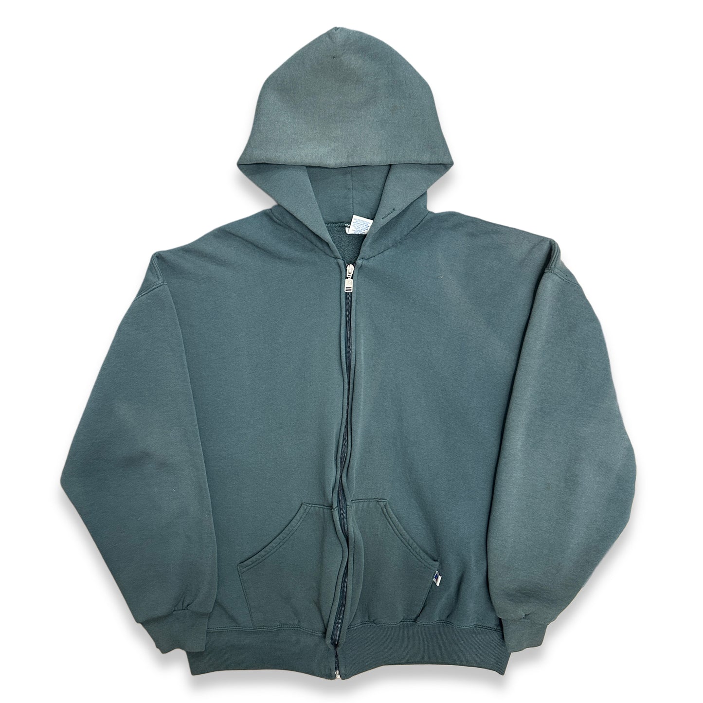 [XL] 90s Russell Khaki Hood Zip-up