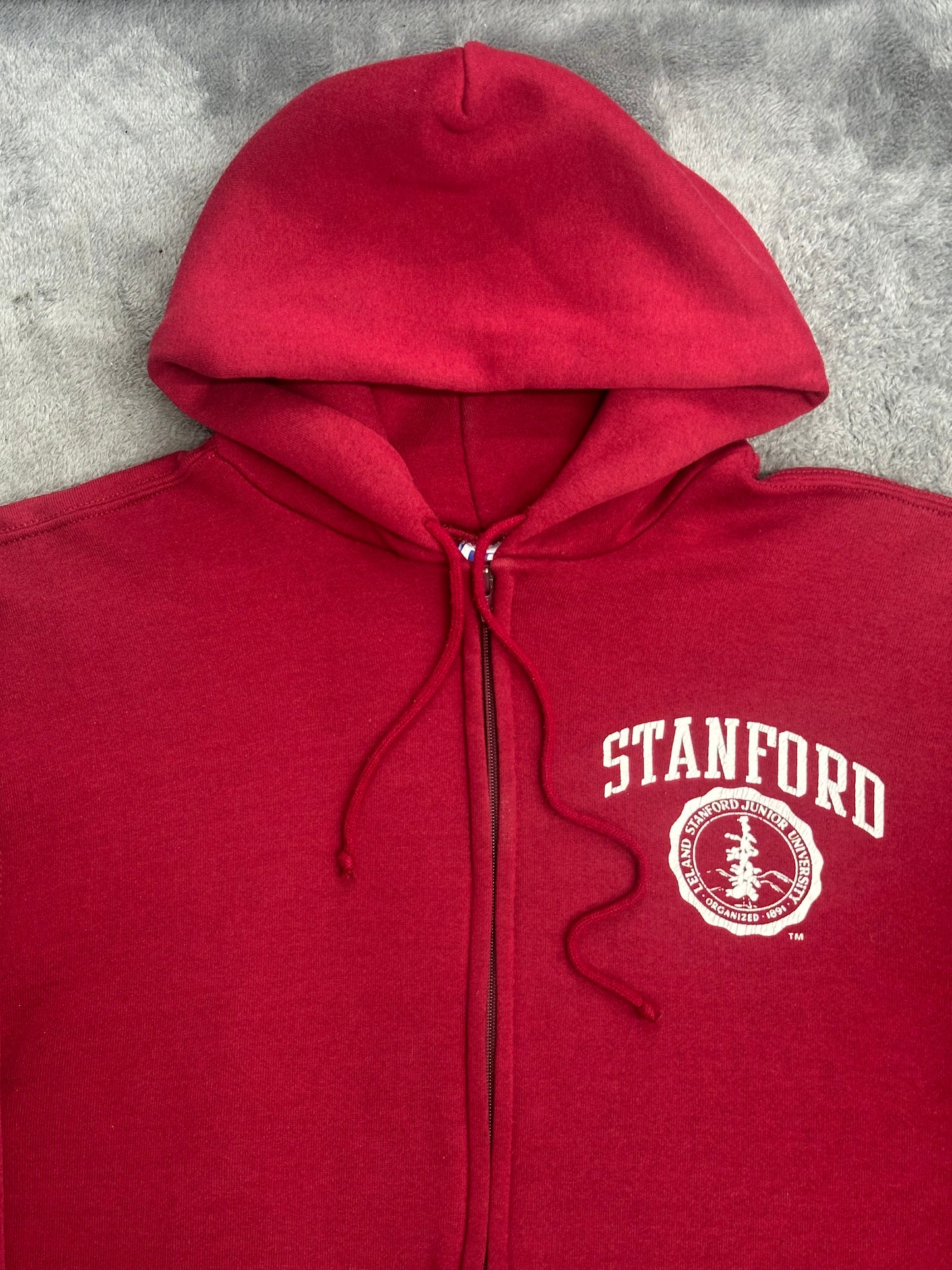 [XL] 90s Russell Red Hood Zip-up