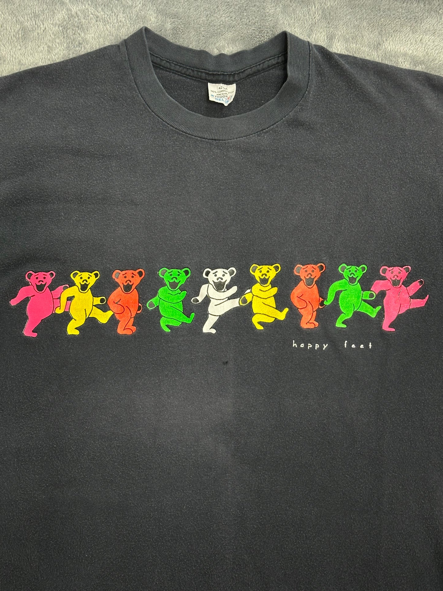 [M] 90s Grateful Dead Happy Feet Bear Tee