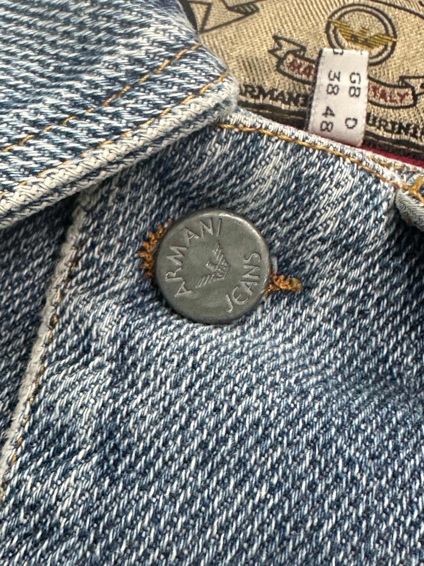 [XL] 80s Armani Jeans Denim Chore Jacket
