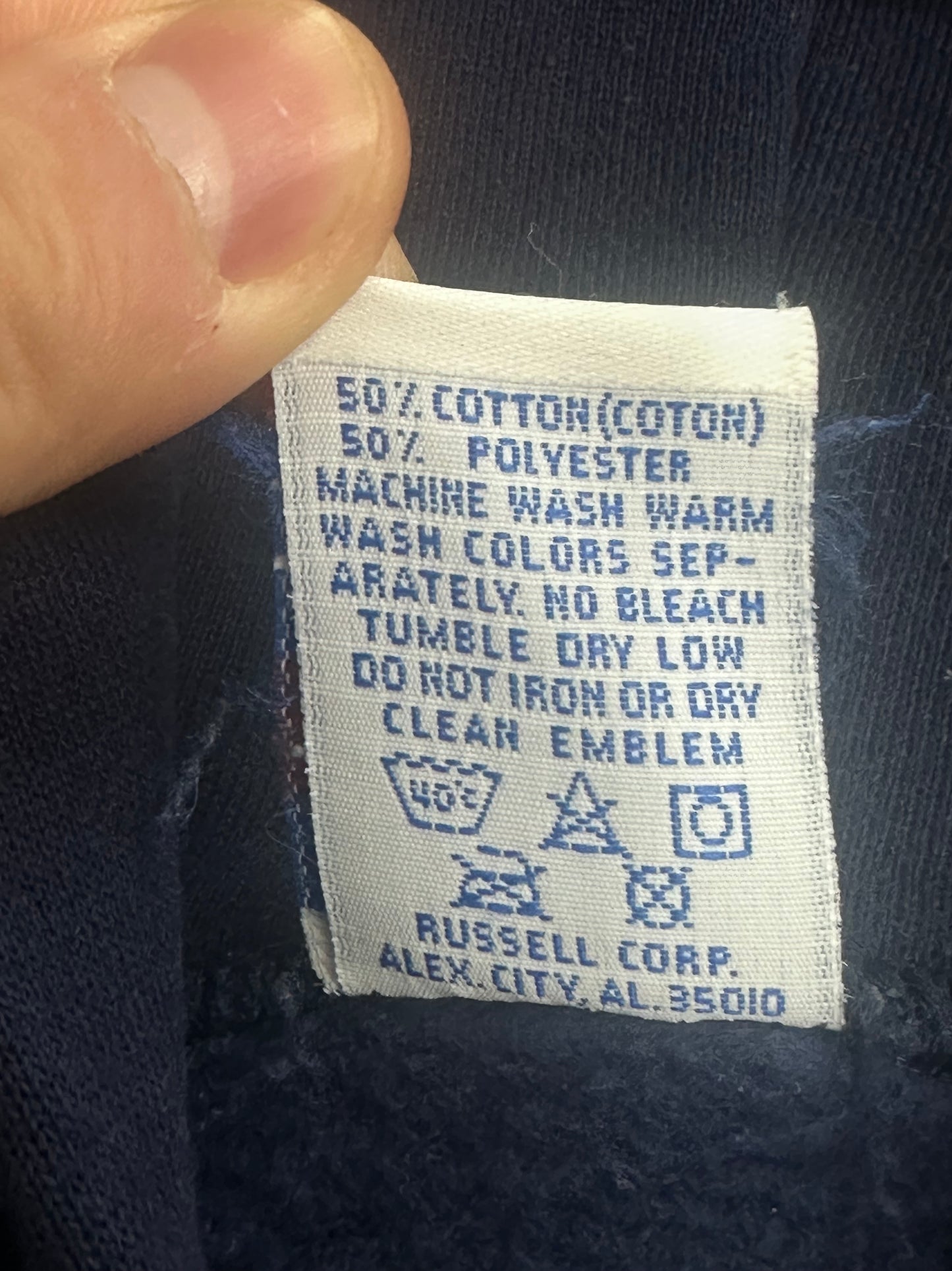 [L] 90s Russell Navy Hood Zip-up