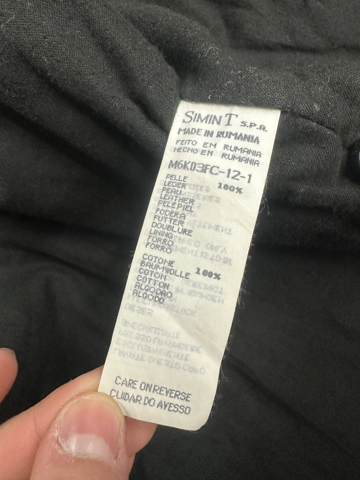 [50] 80s Armani Jeans Leather Jacket