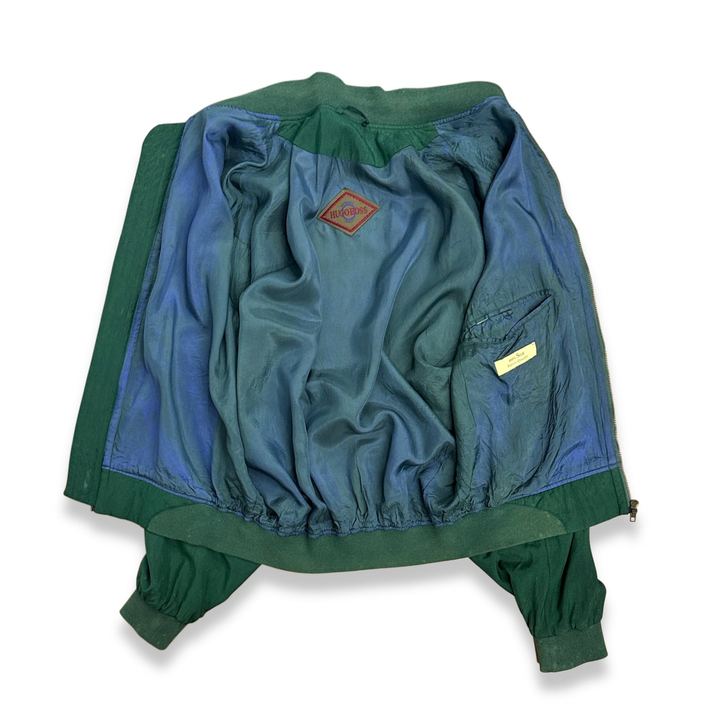[L] 80s HUGO BOSS Silk Bomber Jacket