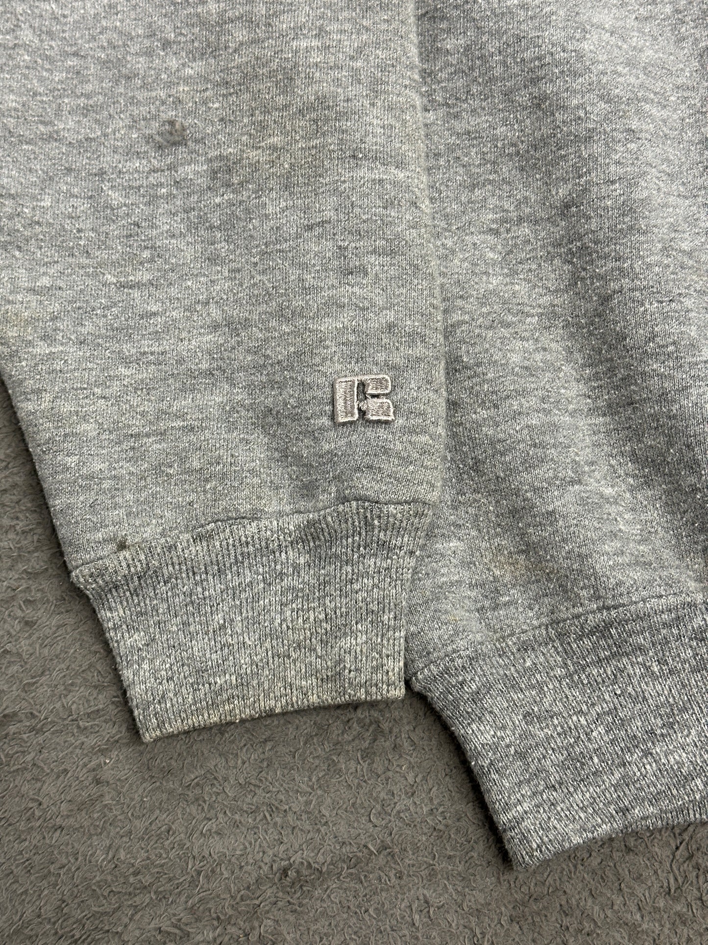 [L] 70s Russell Grey Hood Zip-up