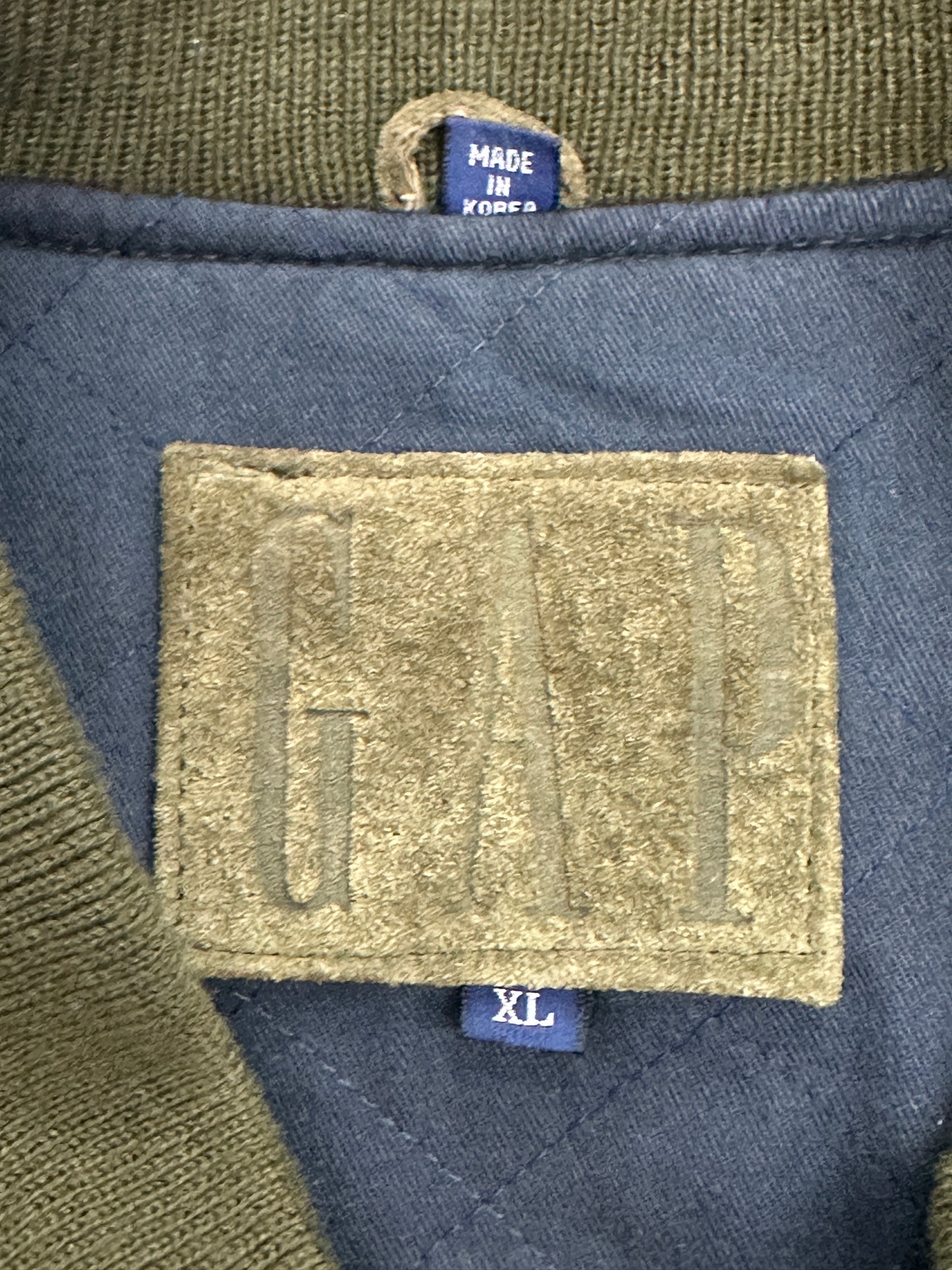 [XL] 90s GAP Olive Green Corduroy Bomber Jacket