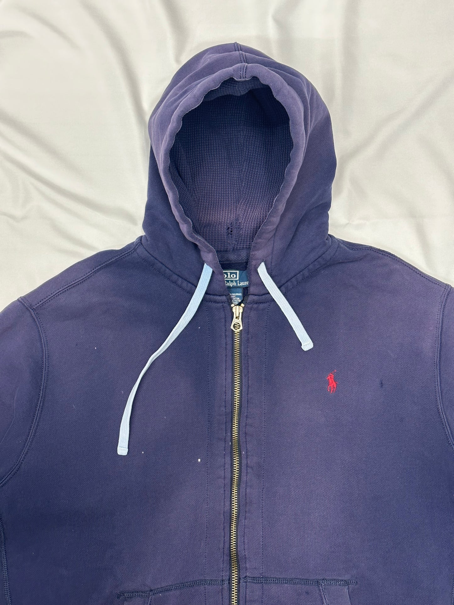 [XL] Polo Ralph Lauren Sunfaded Thermal Hoodie Zip-up