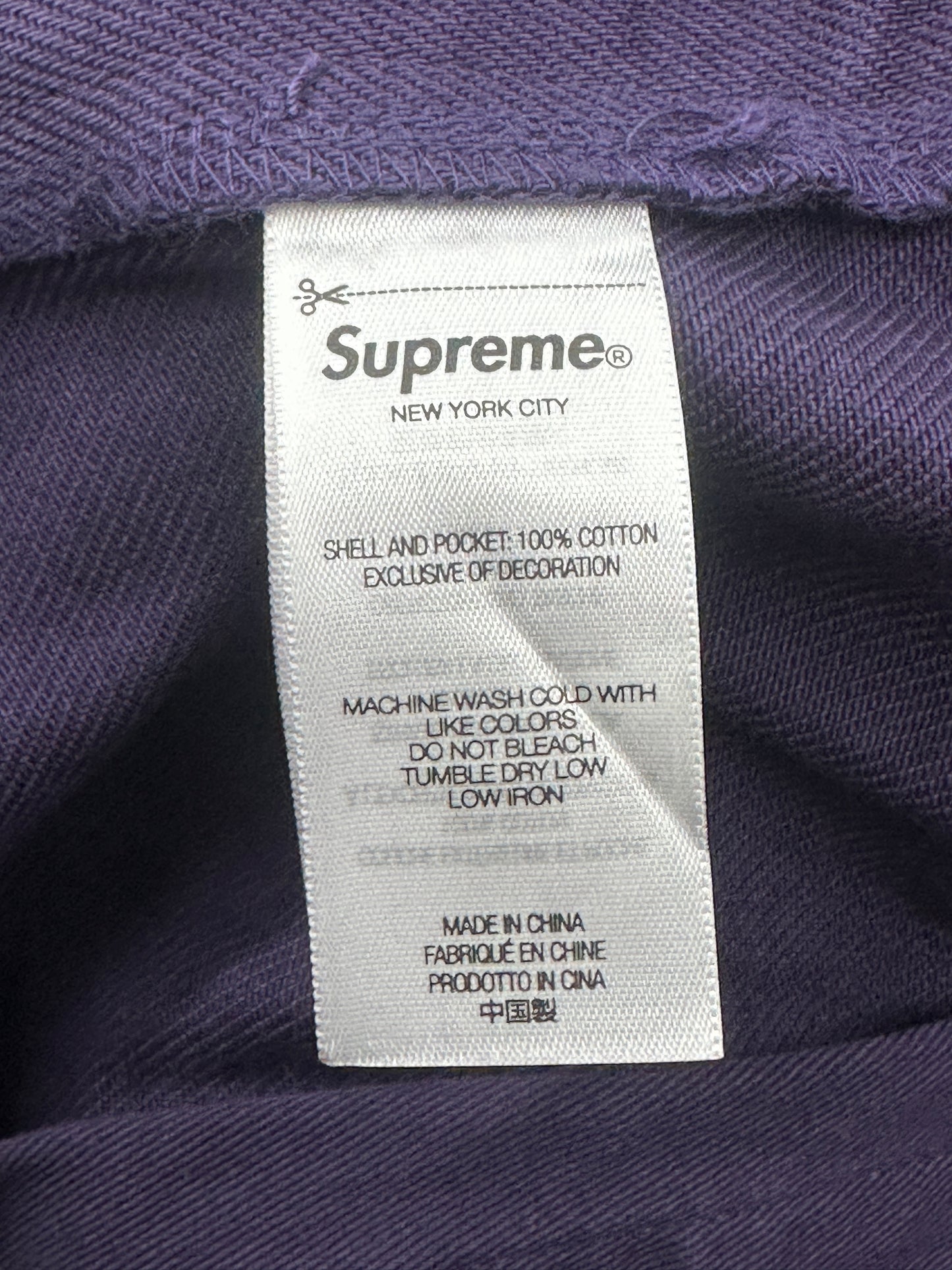 [36] Supreme Baggy Jeans Purple