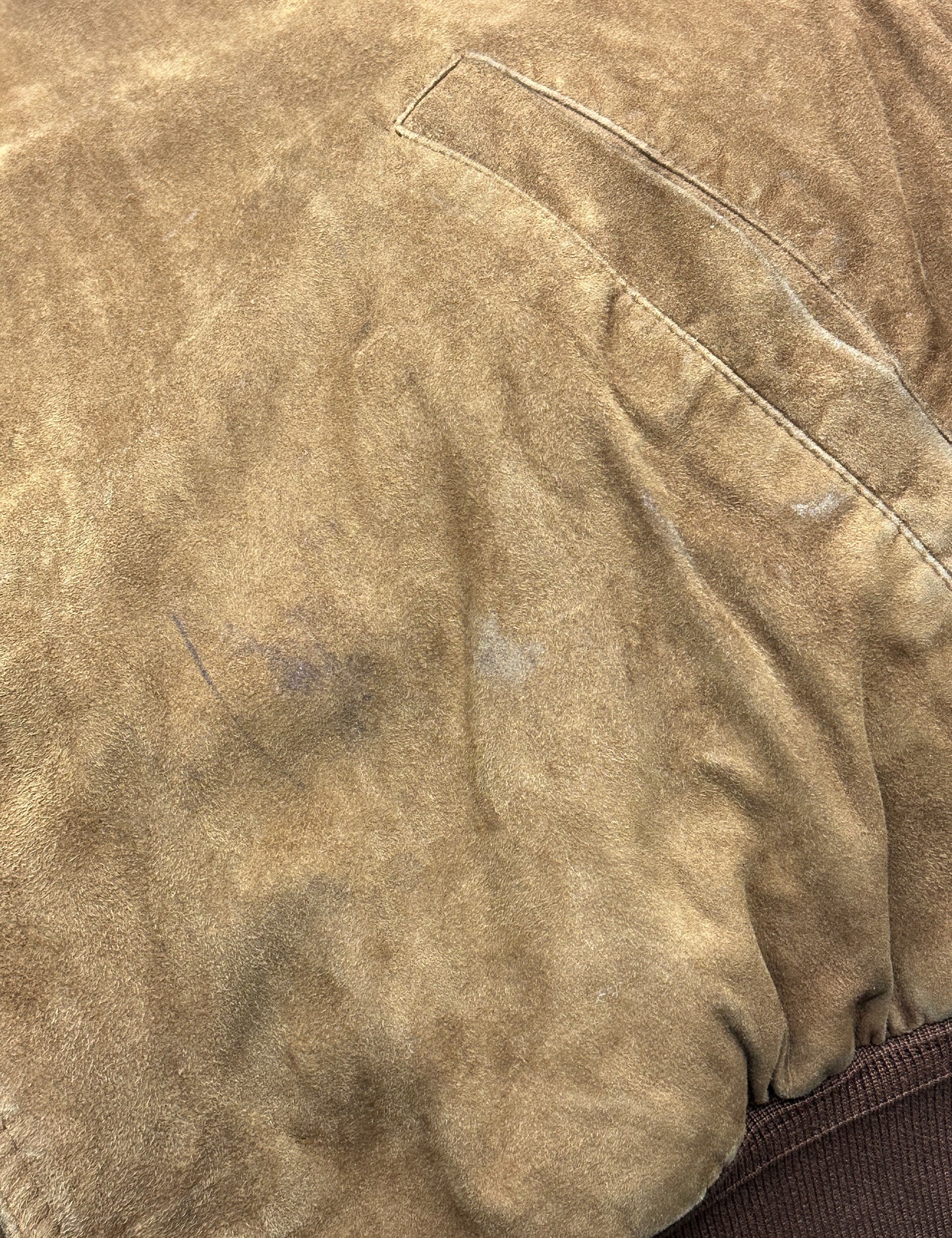 [XL] 90s HUGO BOSS Suede Leather Jacket