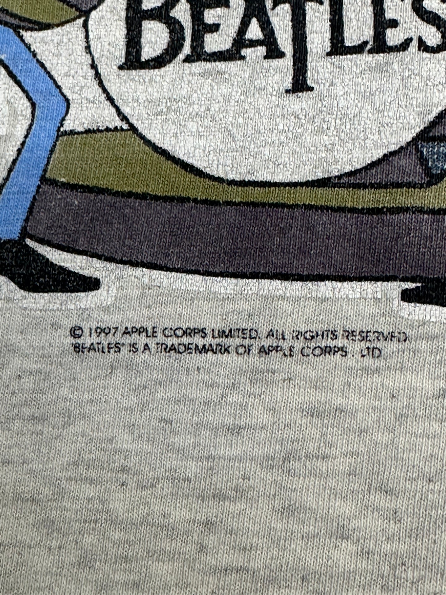 [L] 1997' the Beatles Cartoon Band Tee